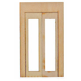 Fensterflügel aus Holz 15x9cm