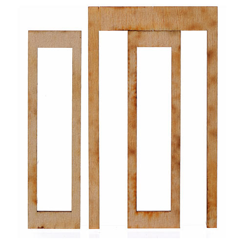 Caixilho em madeira para presépio 9x5 cm 2