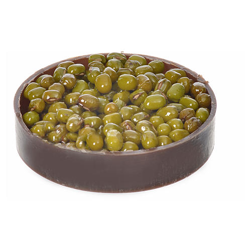 Cagette en plastique avec olives pour crèche diam 5cm 1