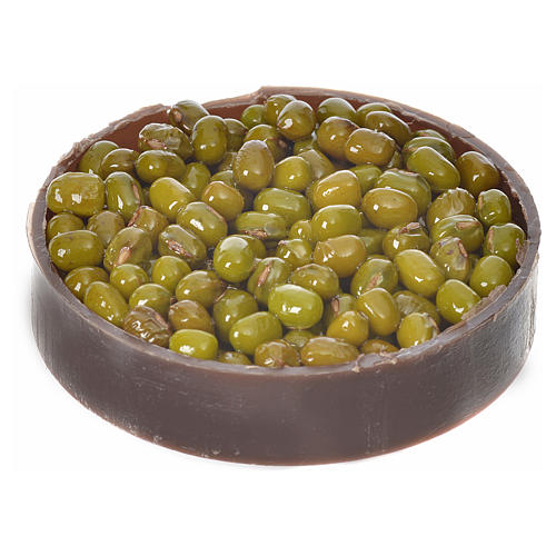 Cagette en plastique avec olives pour crèche diam 5cm 2