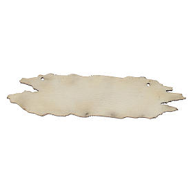 Neapolitanische Krippe: Schild Bäcker für Krippe Holz 8,5 cm