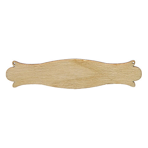 Placa presépio peixaria 8,5 cm madeira 3