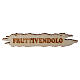 Nativity accessory, wooden sign, "Fruttivendola", 8.5cm s2