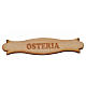 Nativity accessory, wooden sign, "Osteria", 8.5cm s1