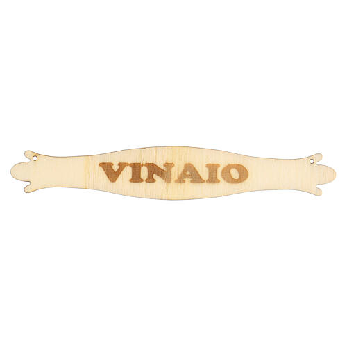 Letrero belén "Vinaio" (Viticultor) 14 cm de madera 1