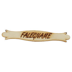 Nativity accessory, sign saing "Falegname" 14cm in wood