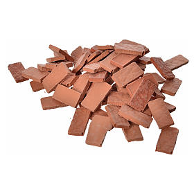 Acessórios de Casa para Presépio: Ladrinhos rectangulares resina 15x7 mm 100 peças
