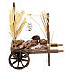 Nativity accessory, bread and cheese cart 11x11x4.5cm, sorted s5