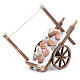 Nativity accessory, bread and cheese cart 11x11x4.5cm, sorted s4