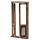 Tür mit Einfassung für Krippe Holz 13,5x5,5 cm s3