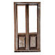 Puerta con marco de madera para belén 10x5cm s1
