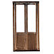 Puerta con marco de madera para belén 10x5cm s5