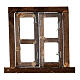 Nativity accessory, window, 2 doors with frame 6.5x6.5cm s3