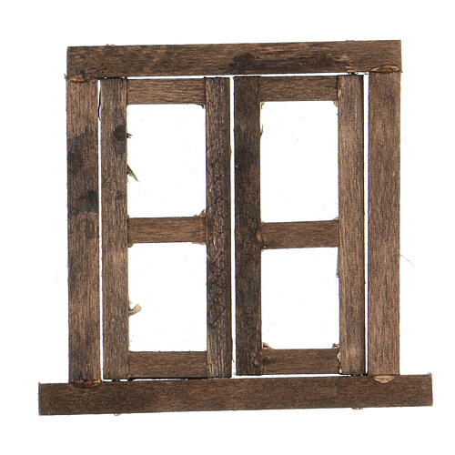 Nativity accessory, window, 2 doors with frame 6.5x6.5cm 1