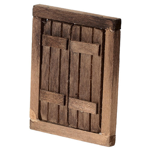 Nativity setting, window with double doors and frame, 5.5x4.5cm 3