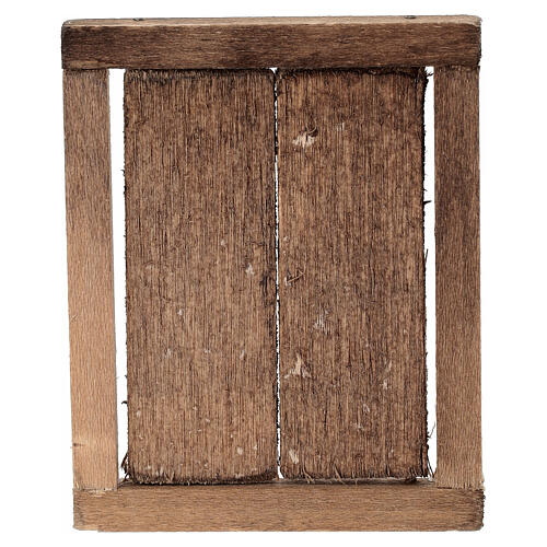 Nativity setting, window with double doors and frame, 5.5x4.5cm 5
