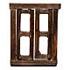 Nativity setting, window with double doors and frame, 5.5x4.5cm s1