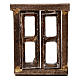 Nativity setting, window with double doors and frame, 5.5x4.5cm s2