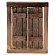 Nativity setting, window with double doors and frame, 5.5x4.5cm s1