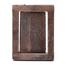Window in wood with casing 4x3cm