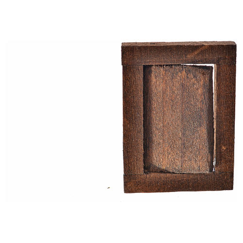 Janela miniatura com caixilho 4x2,5 cm para presépio 4