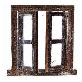 Fenêtre 2 volets avec châssis 8x6,5 cm pour crèche