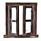 Nativity accessory, window with 2 doors and frame 8x6.5cm s2