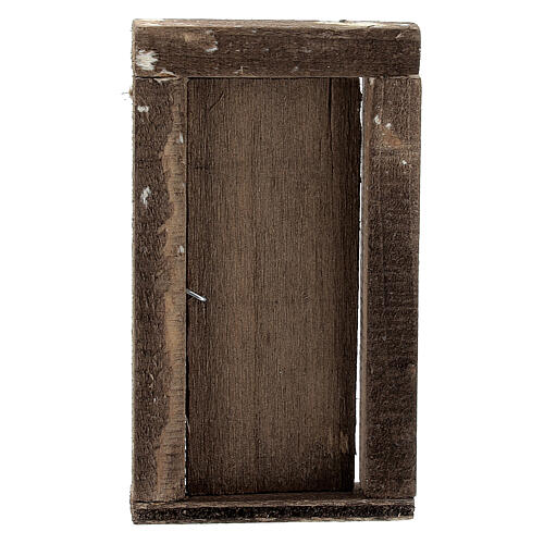 Tür für Krippe mit 1 Ante und Einfassung 9x5 cm 3