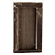 Porta de portada simples em madeira com caixilho 9x5 cm s3