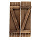 Porta em madeira 2 portadas para bricolagem 12x9 cm presépio s1