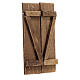 Porta em madeira 2 portadas para bricolagem 12x9 cm presépio s2