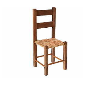 Chaise empaillée crèche napolitaine 11x4,5x4,5 cm
