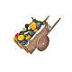 Wóz neapolitański arbuzy melony z wosku 10x18.5x7 cm s2