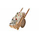 Neapolitan Nativity accessory, fish cart in wax 10x18.5x7cm s4