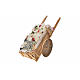 Neapolitan Nativity accessory, fish cart in wax 10x18.5x7cm s2