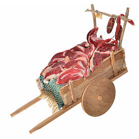 Wóz neapolitański mięso z wosku 10x18.5x7 cm