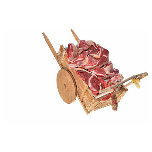 Wóz neapolitański mięso z wosku 10x18.5x7 cm 3