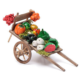 Crèche Napolitaine: Char fruits et légumes crèche napolitaine 8x12x7cm