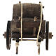Neapolitan Nativity accessory, barrels cart 8x12x7cm s4