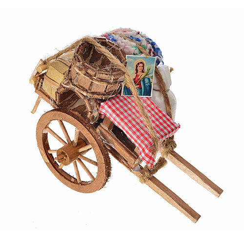 Neapolitan Nativity accessory, evicted cart 8x12x7cm 1