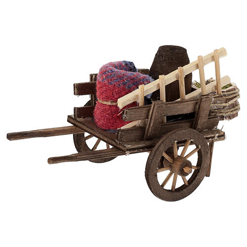 Neapolitan Nativity accessory, evicted cart 8x12x7cm 3