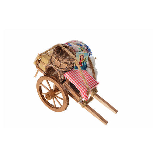 Neapolitan Nativity accessory, evicted cart 8x12x7cm 3