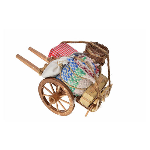 Neapolitan Nativity accessory, evicted cart 8x12x7cm 4