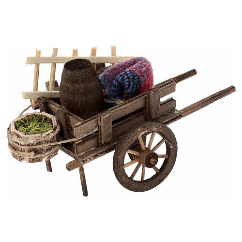 Neapolitan Nativity accessory, evicted cart 8x12x7cm 1