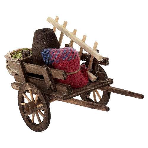 Neapolitan Nativity accessory, evicted cart 8x12x7cm 2