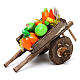 Wózek neapolitański szopka owoce warzywa terakota 5.5x7.5x5.5 cm s1