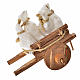 Neapolitan Nativity accessory, cart with sacks 5.5x7.5x5.5cm s1