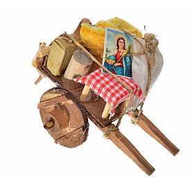 Neapolitan Nativity accessory, evicted cart 5.5x7.5x5.5cm