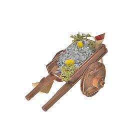 Neapolitan Nativity accessory, cart with fish 5.5x7.5x5.5cm