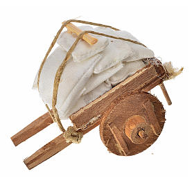 Neapolitan Nativity accessory, cart with cloth 5.5x7.5x5.5cm